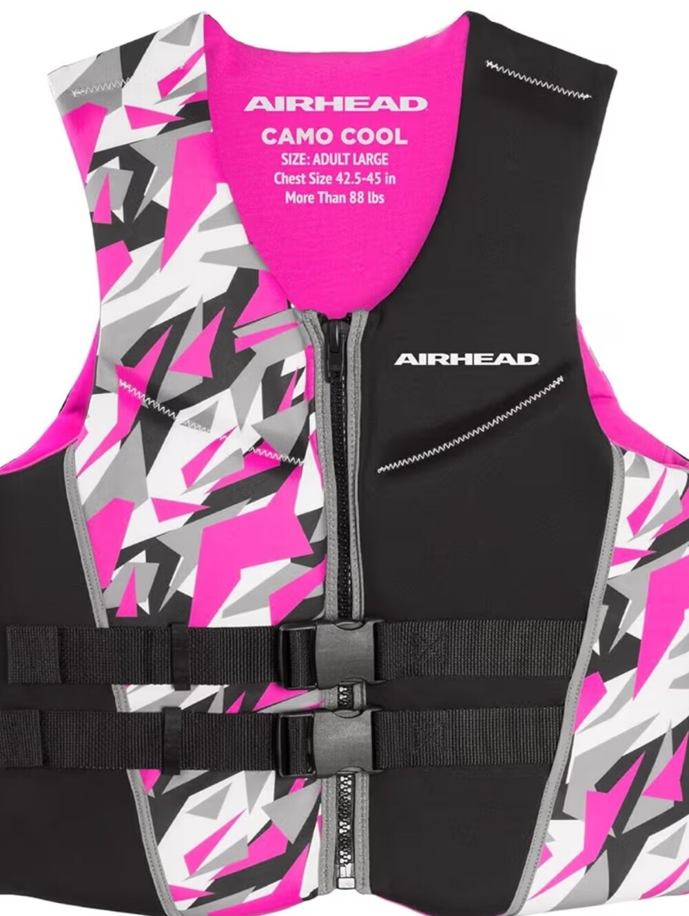 NEW! CAMO Cool Kwik-Dry Neolite Flex Life Jacket for Adults - USCG Approved, L